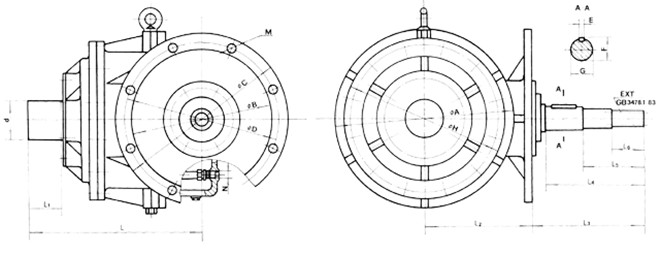 SSX系列弧齿锥齿轮行星齿轮减速器 SSX系列弧齿锥齿轮行星齿轮减速器